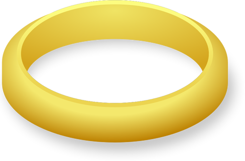 シンプルな結婚指輪ベクトル描画
