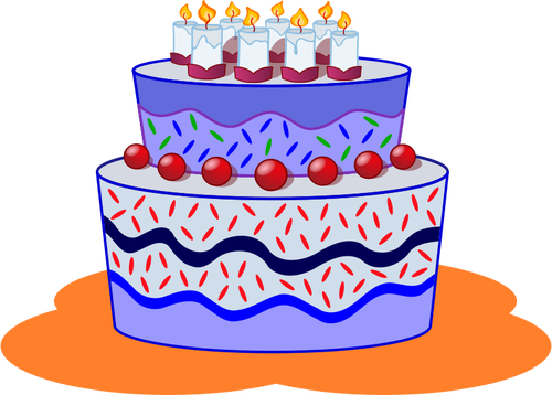 Geburtstag Kuchen Vektor-Bild