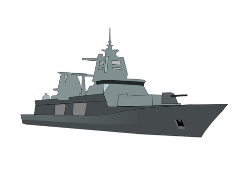 Saksan Bundeswehrin fregattivektorikuva