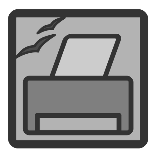 Grafika clipart ikona administratora drukarki OpenOffice