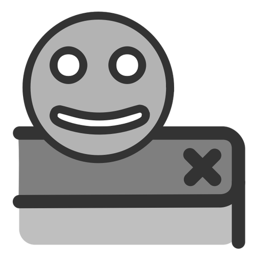 Het symboolsoftwarepictogram van Smiley