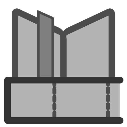 Bookmark icon grey color