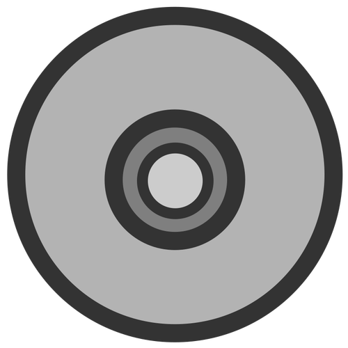 Silueta de vector CD