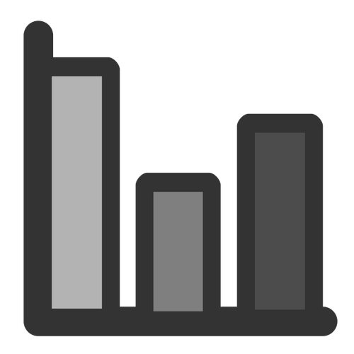 Bar chart icon clip art