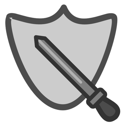 Pictograma clip art sword and shield