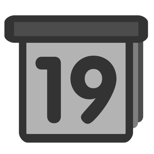 Image clipart symbole d’icône de date