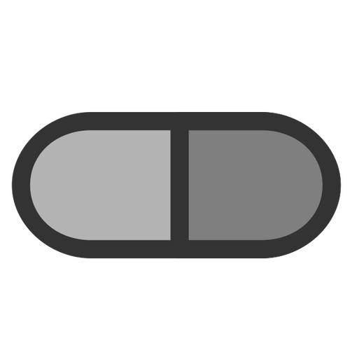 Símbolo do ícone da pílula
