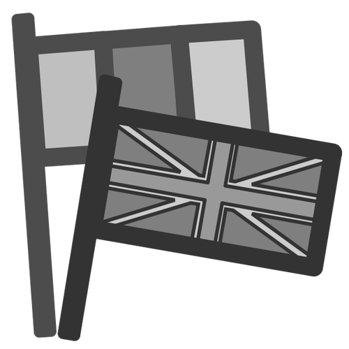 Ícone da bandeira cinza