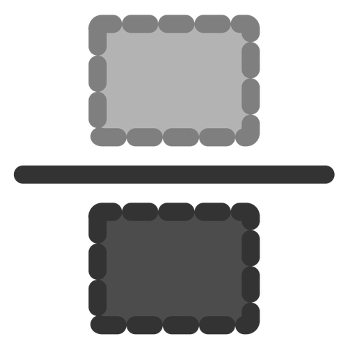 Verticaal pictogram spiegelen