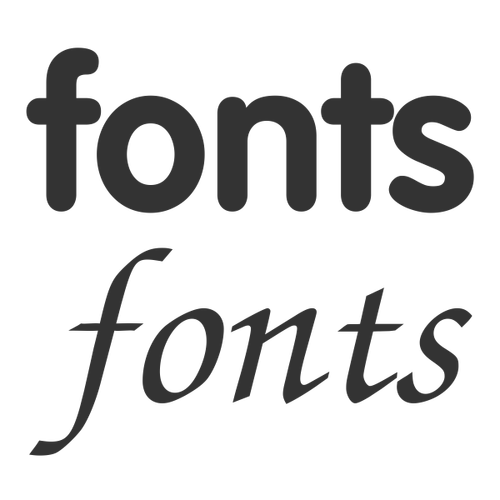 Fonts icon vector clip art