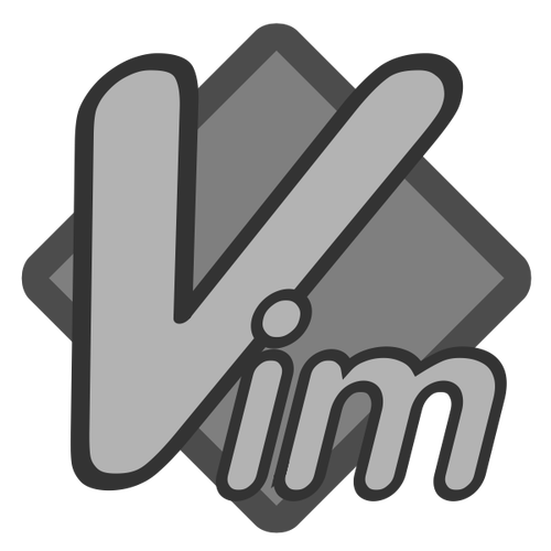 Vektor clip art ikon Vim