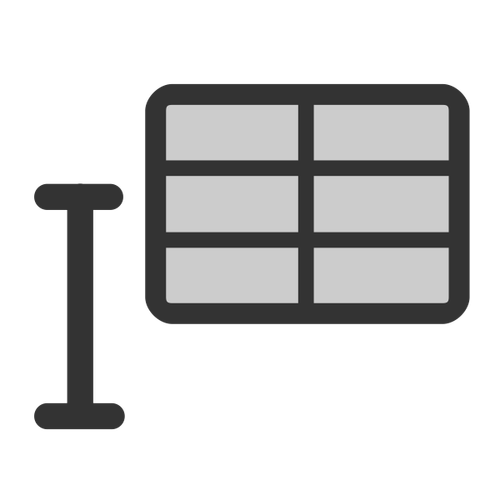 Icône de table en ligne