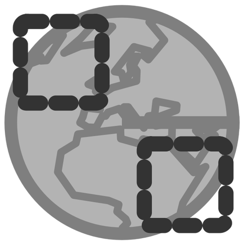 Icona di connessione Globe Earth