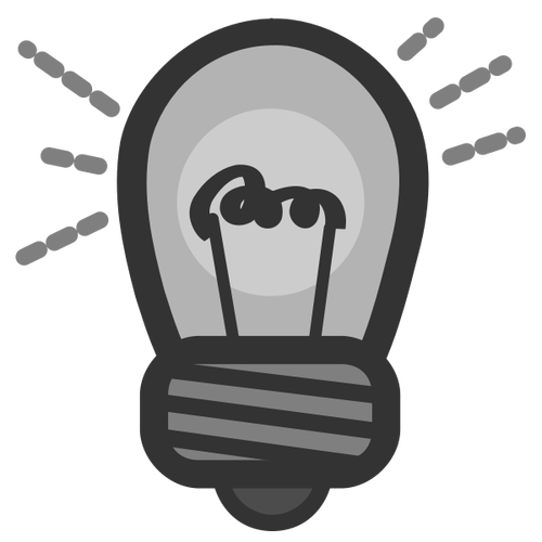 Gloeilamp pictogram clip art vector