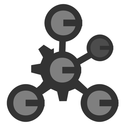 Molecule icon clip art