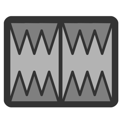 Obiekt clipart ikony Backgammon