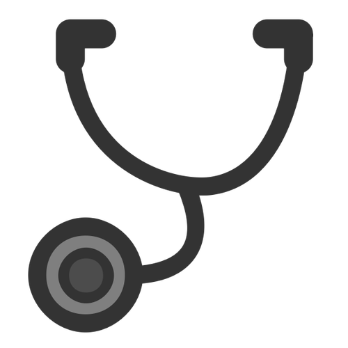 Icona vettoriale stetoscopio