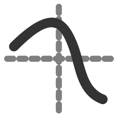 Pictograma simbol diagramă linie