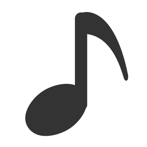 Musical note clip art icon