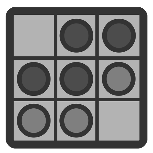 Icône de cercle et de vignettes