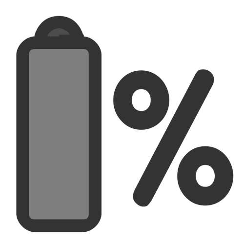 Batterivektorikon for bærbare datamaskiner