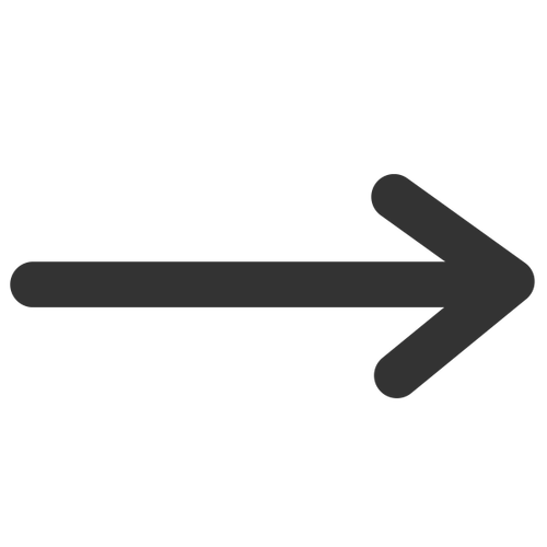 Icono de punta de flecha de línea