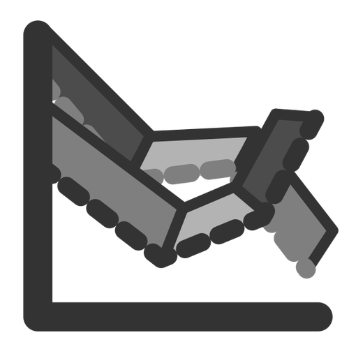 Linien 3D-Diagramm-Symbol