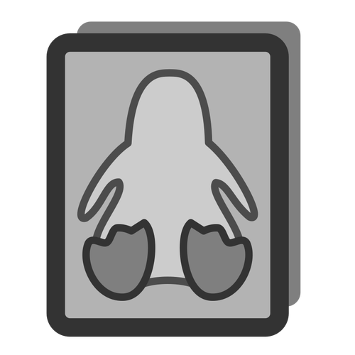 Monochrome icon card