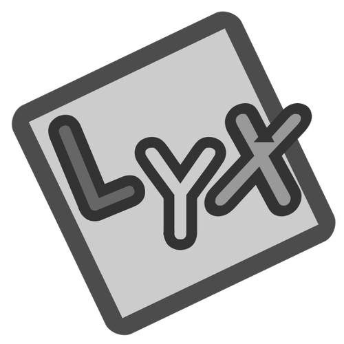 Pictograma Lyx clip art