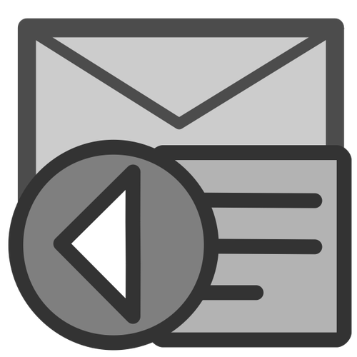 Pictogram E-mailantwoordlijst