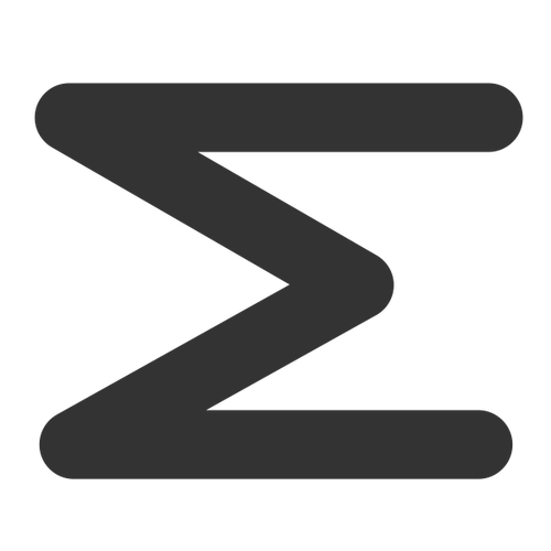 Symbole de l’icône de somme mathématique