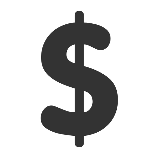 Money icon dollar symbol