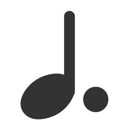 Simbol musik catatan putus-putus