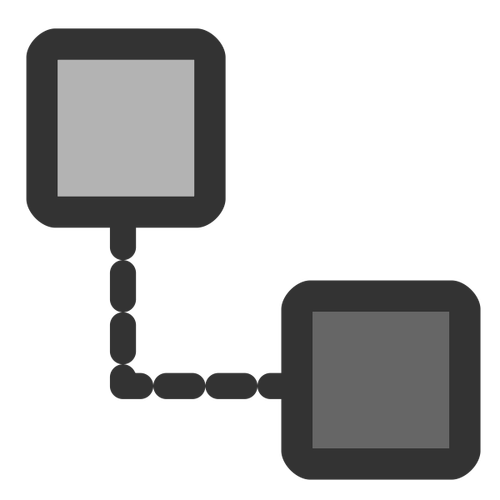 Het pictogramsymbool van het netwerk