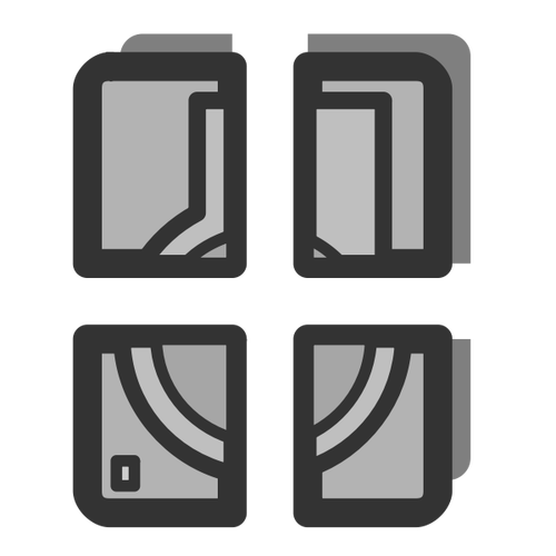 Klipart ikony oddílu disku