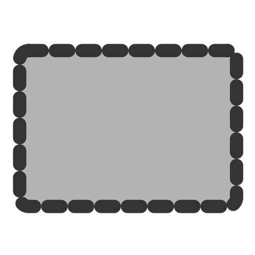 Rectangle grey vector icon