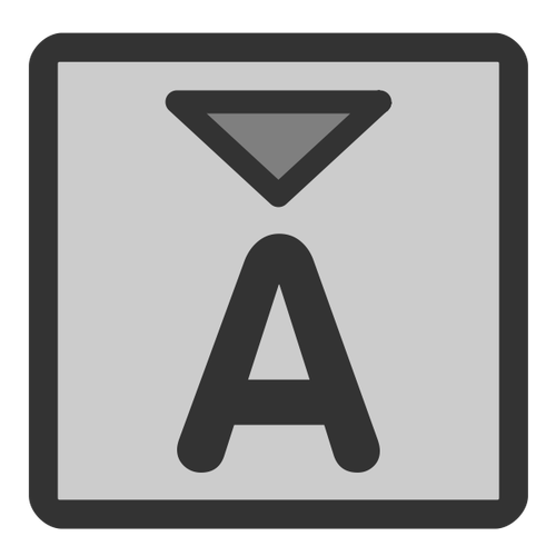 Icono de vector de subíndice