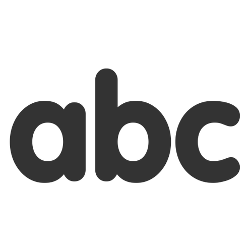 Tekstpictogram abc