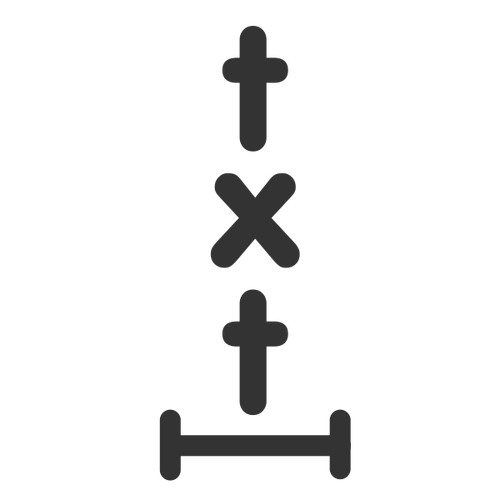 Verticaal tekstpictogram