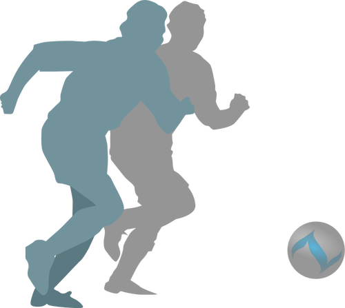 Football player vector image