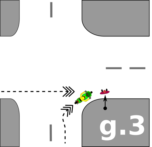 Pieszych i motocykl wypadek