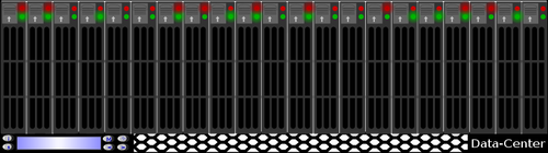 Data center vector illustrasjon