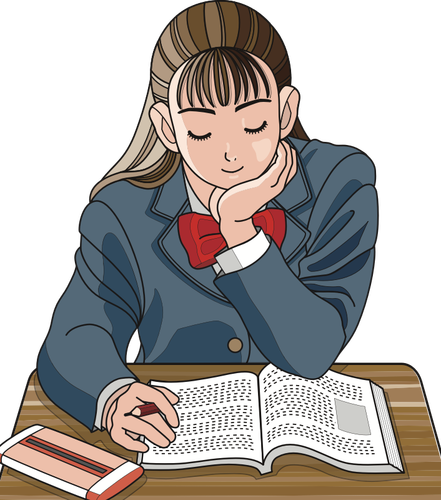 女子高生の勉強