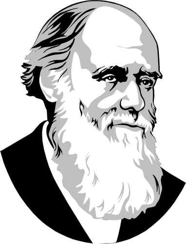 Charles Darwin vector afbeelding