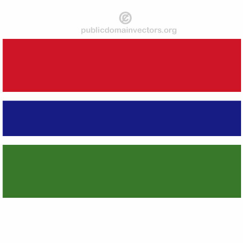 Gambian vector flag