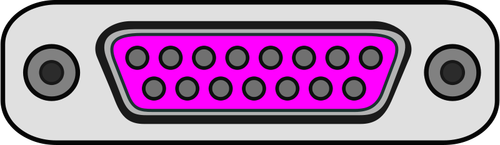 Игровой порт вилка векторное изображение