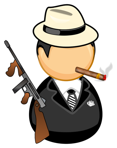 Gangster vector image