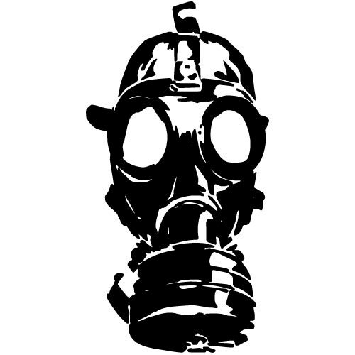 Clipart de masque à gaz vecteur