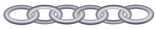 Image vectorielle de chaîne en plastique