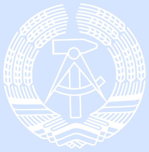 Hvite og blå tyske emblem